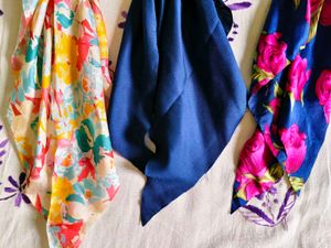 3 Satin Hair Scrunchies