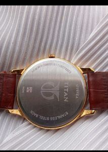 Titan Watch Genuine Leather
