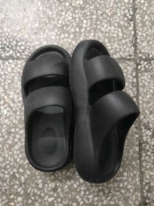 Black Platform Slides