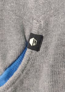 JACK &amp; JONES - Grey Zip-Up Knit Jacket