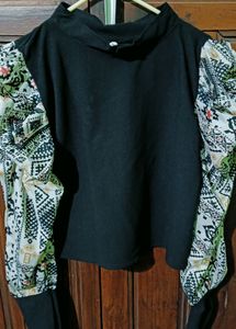 Full Sleeves Black Top