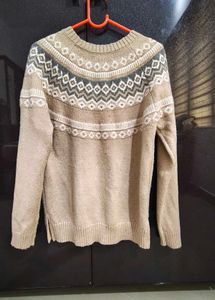 Weatherproof Vintage Ladies&#39; Fairisle Sweater, Tan
