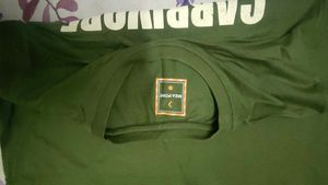 Olive Green &#39;Carbivore&#39; T-Shirt
