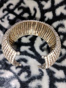 Sparkling Rhinestone Cuff Bracelet