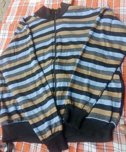 Striped Zip-Up Jacket