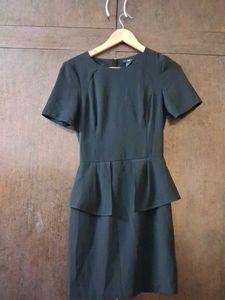 H&M Black Peplum Dress