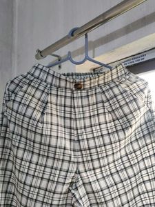 Black &amp; White Pants (Free Size)