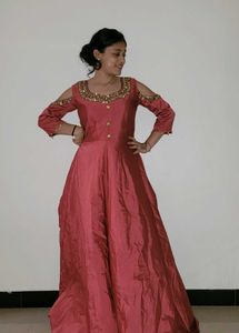 Maron Party Wedding Gown