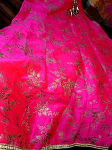 Pink 🩷 And Blue 💙 Lehnga Choli |  Floral Design