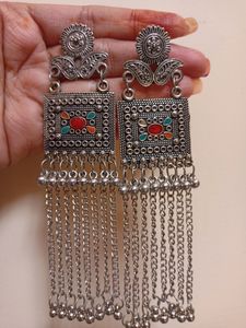 Combo : Oxidised Earrings+Faces Canada Weightless Matte Finish Foundation