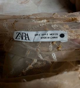 Zara mesh sequin dress