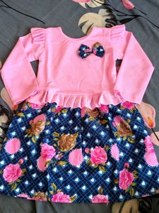 New Girl Cute Pink & Floral Dres