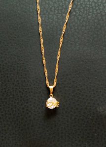 Gold 'LOVE' Pendant Necklace