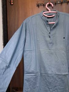 Diesel Grandad Collar Shirt - Light Blue