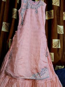 Elegant Pink Layered Dress