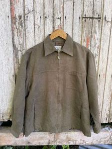 Y2K Vintage Beige Bomber Jacket