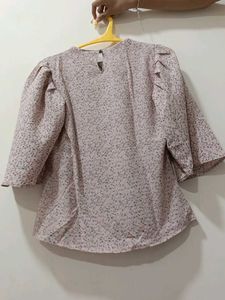 Floral Print 3/4 Sleeve Blouse