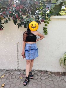 Blue Mini Skirt