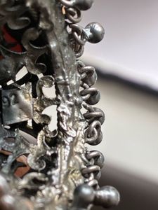 Silver Amrapali Radha Krishna Jhumkas