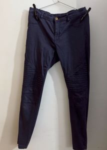 Janina  Europe Slim Navy Pant – Stretch