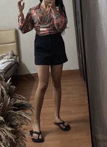 Patterned Wrap Top