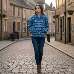 Patterned Fleece Jacket