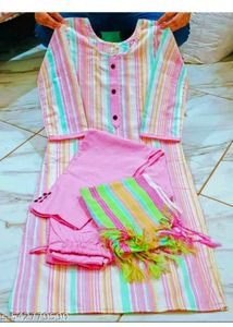 Striped Kurti Set