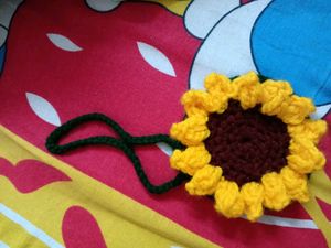 Crochet Sunflower Bagcharm 🌻