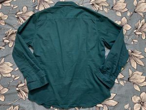 HERE&amp;NOW Men Teal Slim Fit Cotton Casual Shirt