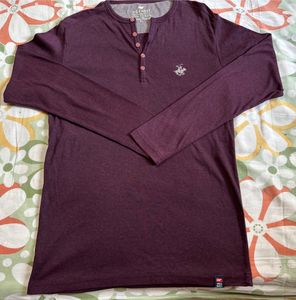 Men’s Branded  Purple Color Tshirt