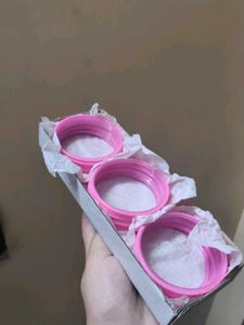 Pink Velvet Bangles