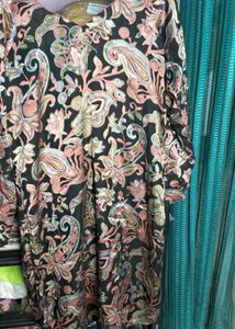 Red Embellished Kurta