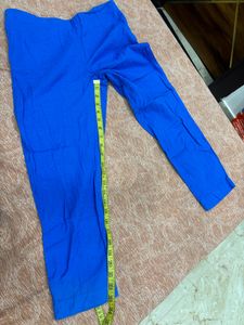 W Linen Blue Ethnic Pant In Size 8