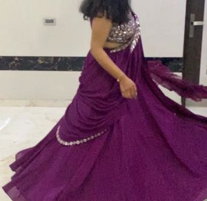 Heavy Flare Lehenga Choli With Attatched Cancan