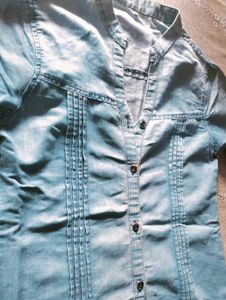 Unisex Denim Look Shirt