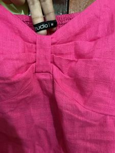 Pink Midi Slip Dress