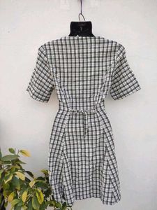 Imported Checked Dress🤍