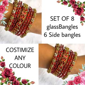 Glass Bangle Set (8 + 6 Sides)