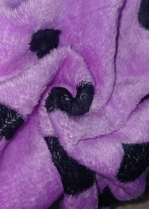 Purple &amp; Black Plush handkerchief