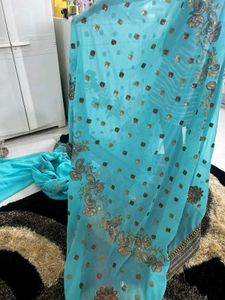 Sequins Work Saree Party Wear
