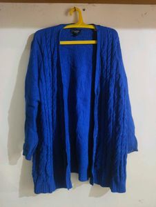 Blue Knit Cardigan