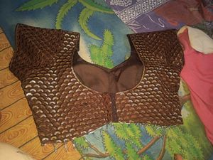 New Coffee brown sequence blouse