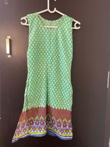 Green Printed Kurti