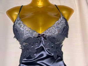 Lace Trimmed Satin Slip