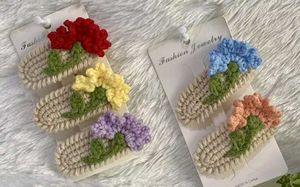 Crochet Flower Hair Clips