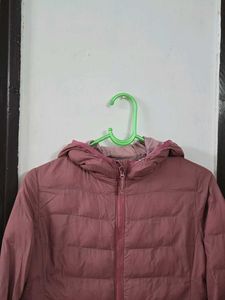 uniqlo baby Pink Puffer Jacket with Hood bust 32
