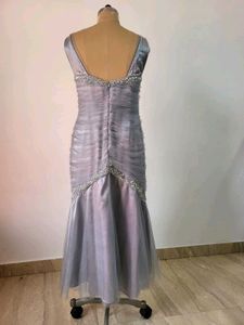 Elegant Grey Ethnic Gown