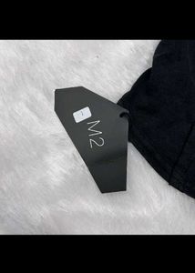 Black Corset Style Crop Top