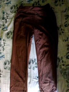Brown Casual Pants