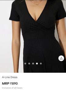 New Urbanic Black Hot Silk Short Dress